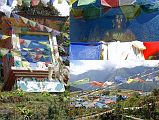 15 14 Lukla Buddha Statue With View Of Lukla And Airstrip I walked a few minutes north from the airport and visited the large Buddha statue on a hill above Lukla, with good views back to the airport and the town.